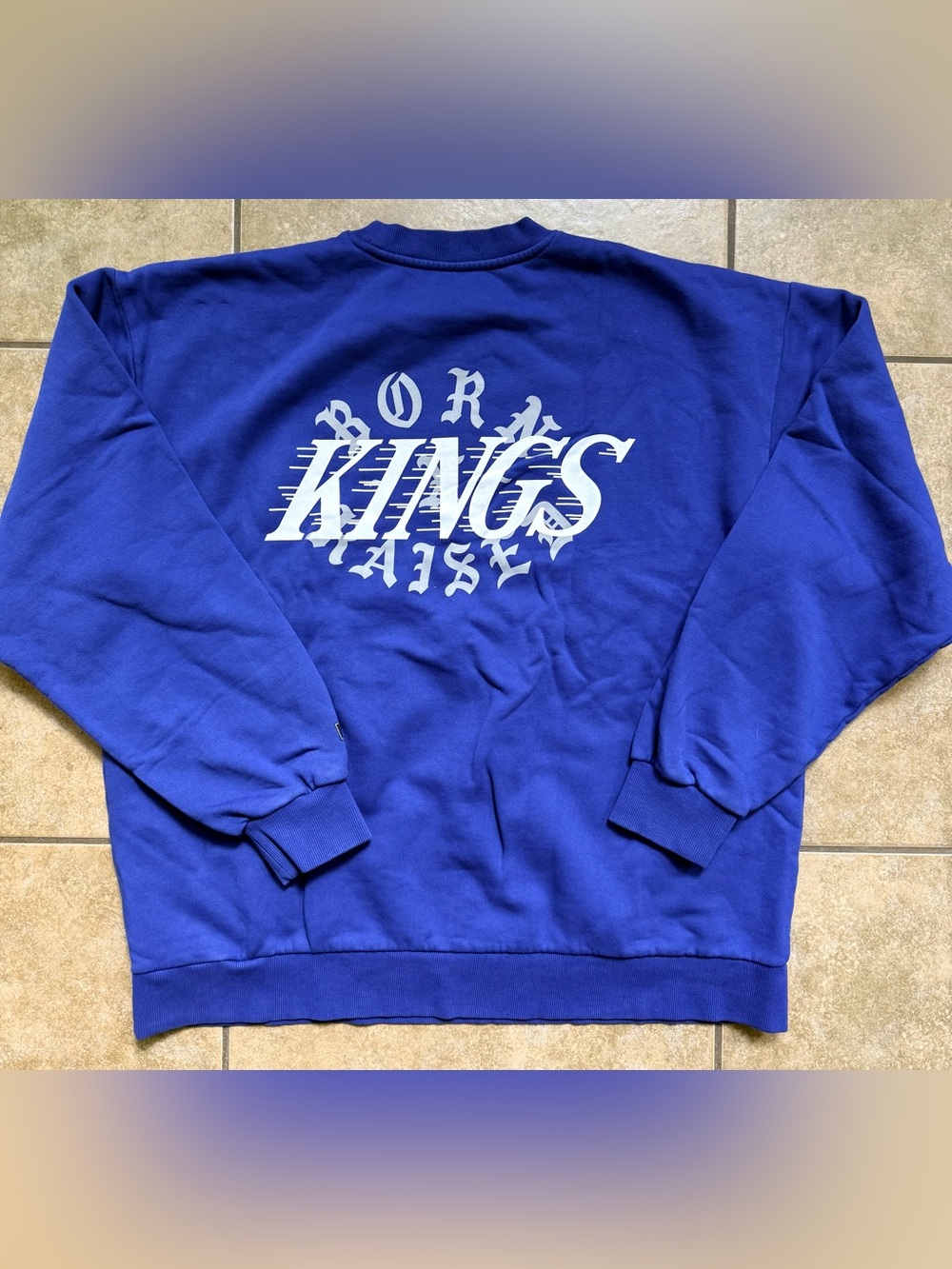 Born x Raised Los Angeles Kings Blue Crew Neck Men's Size XL New FAST SHIPPING